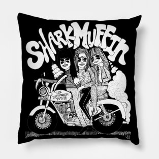 Sharkmuffin as Mantis People Eating Ice Cream on Motorcycle! Pillow