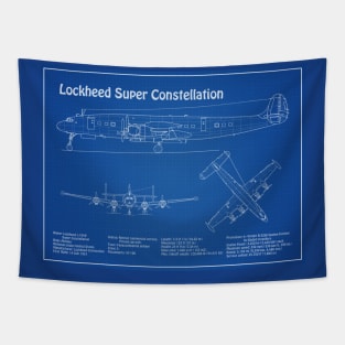 Lockheed L-1049 Super Constellation Blueprint - AD Tapestry