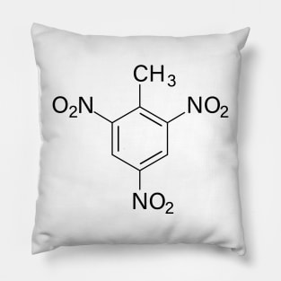 Trinitrotoluene (TNT) Chemical Structure Pillow