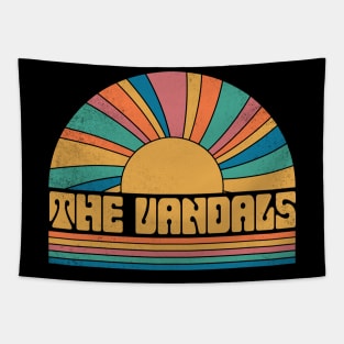 Graphic Vandals Name Distressed Birthday Vintage Style Tapestry