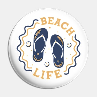 Beach Life // Fun Summer Flip Flop Badge Pin