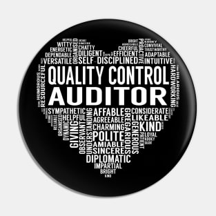 Quality Control Auditor Heart Pin