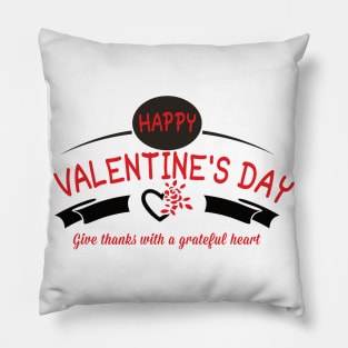 happy valentines day by chakibium Pillow