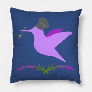 Violet Hummingbird Pillow