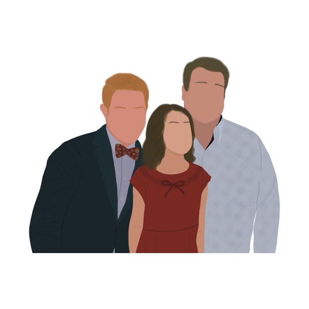 Modern Family Cameron, Mitchell and Lily Photo Funny Face Meme Fan Art by senaeksi