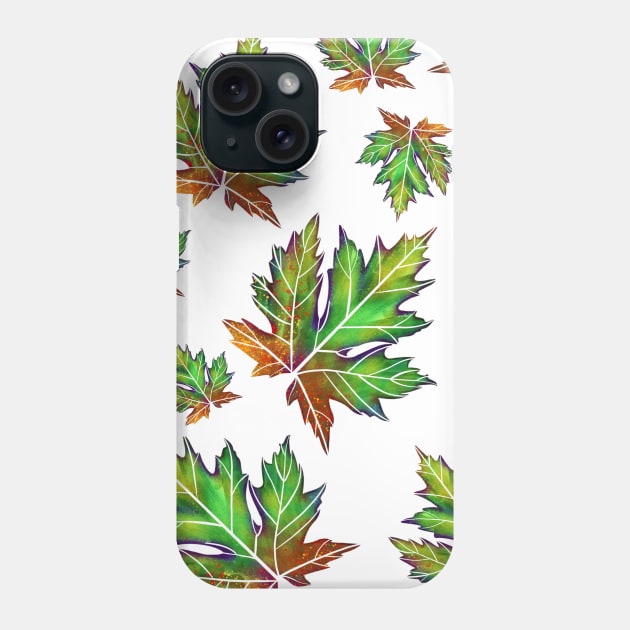 Silver Maple Water Color II Phone Case by Baby Grass Design