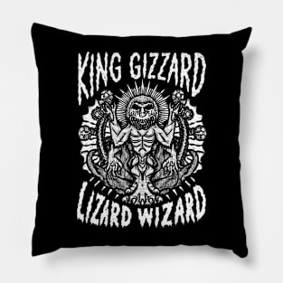 The King Gizard And Wizard Lizard Pillow