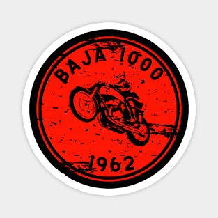 Vintage Motorcycle Baja 1000 1963 Magnet