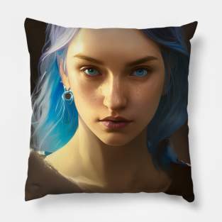 Purple Enchantress (4) - Beautiful Magic Girl Pillow