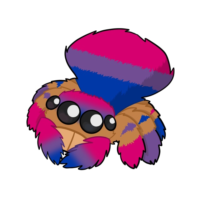 Bisexual Peacock Spider by dragonlord19