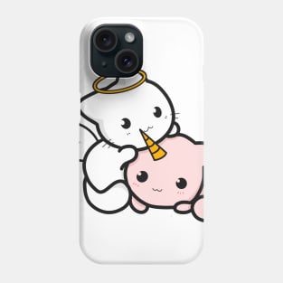 cat angel and cat unicorn Phone Case