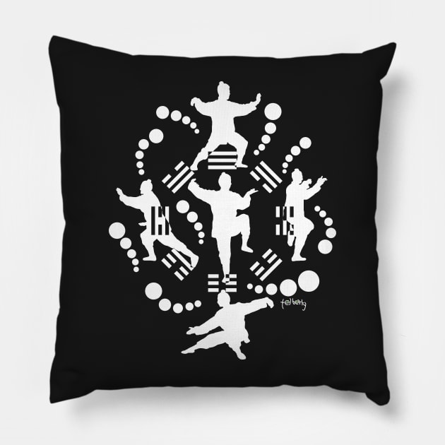Taichi Bagua Pillow by telberry