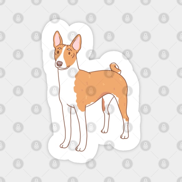 Basenji Magnet by Csieben