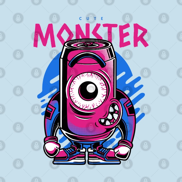 urban-styled-t-shirt-design-template-featuring-a-one-eyed-monster by Falameurei