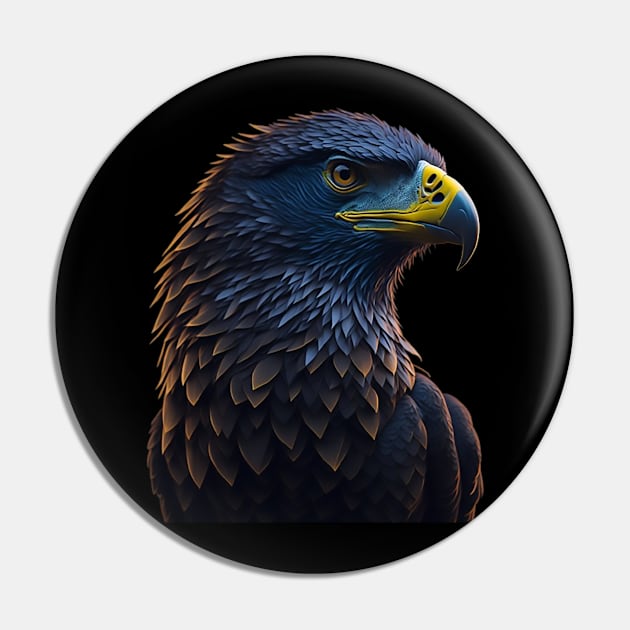 Eagle Portrait Pin by likbatonboot