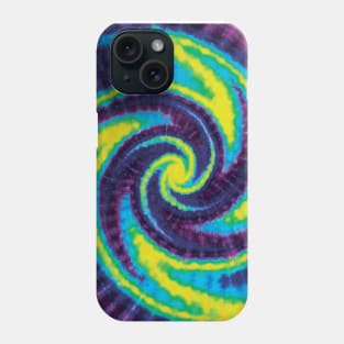 Wig Wag Spiral Cyan Yellow Purple Green Tie Dye Phone Case