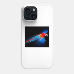 Flying Neon Macaw Phone Case