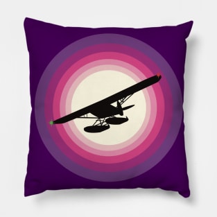 Seaplane Sunrise Pillow