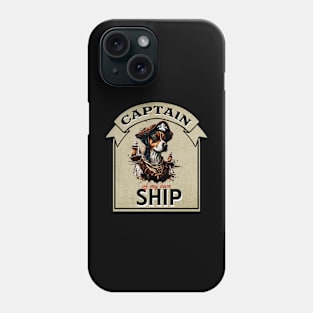 Captain of my own Ship (Dog) Phone Case