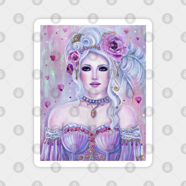 "Rococo Valentine" fantasy art by Renee Lavoie Magnet by ReneeLLavoie