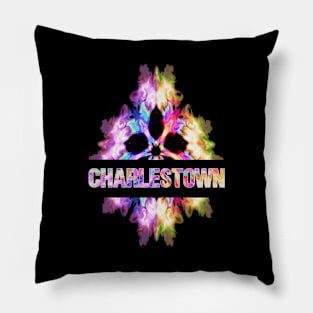 Charlestown Tie Dye Watercolor Gift Souvenir Pillow