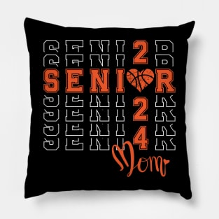 Basketball Senior Mom Graduation Class of 2024 Senior 24 Pillow