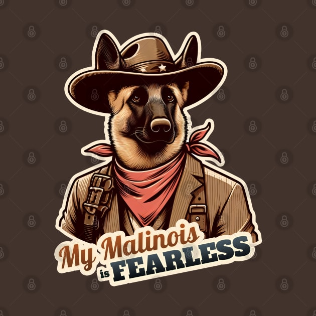 Belgian Malinois Cowboy by k9-tee