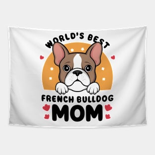 Frenchie Mom Shirt Mother's Day for French Bulldog Mom funny Tapestry