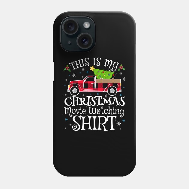 This Is My Christmas Movie Watching Shirt Plaid Pattern Phone Case by TheMjProduction