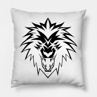 Wolf head symbol icon logo Pillow