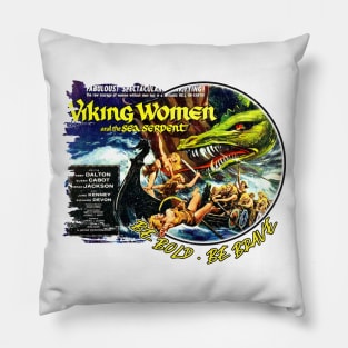 Viking Women Be Bold Be Brave Vintage Style Pillow