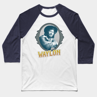 waylon jennings baseball tee