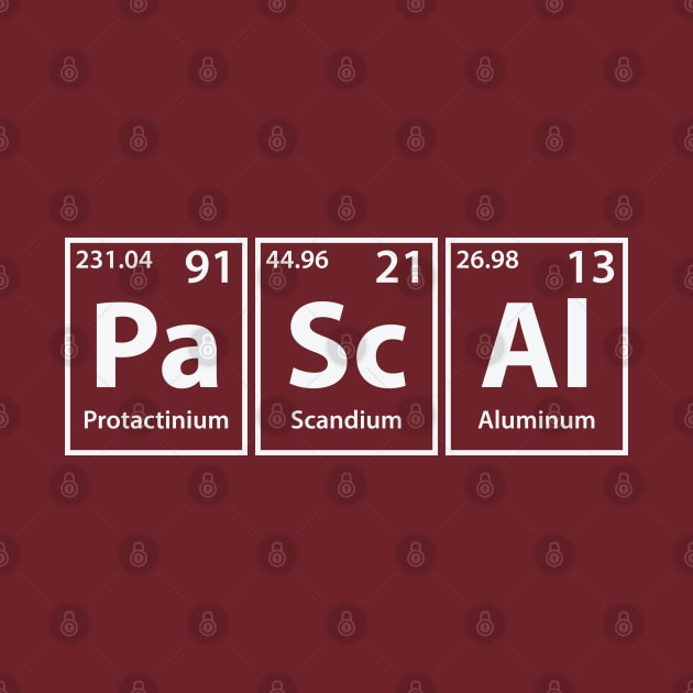 Pascal (Pa-Sc-Al) Periodic Elements Spelling by cerebrands