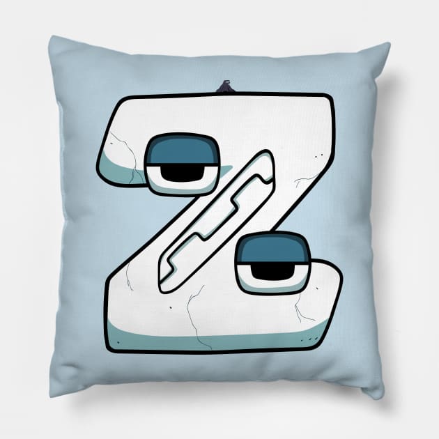 Z | Alphabet Lore Pillow by Mike Salcedo
