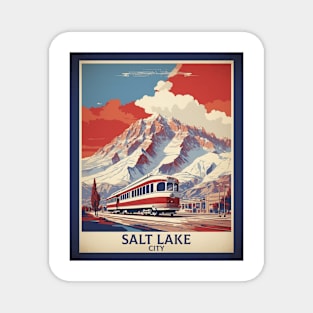 Salt Lake City Utah United States of America Tourism Vintage Poster Magnet