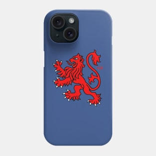 Rampant Scottish Lion heraldic design Phone Case