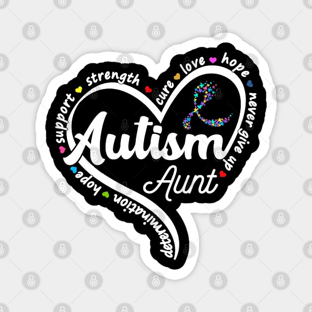 Autism Awareness Cute Autism Aunt Magnet by mohazain