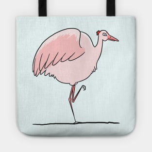 A flamingo - or is it a pink balloon? Tote