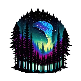 Galactic Forest III - White BG T-Shirt