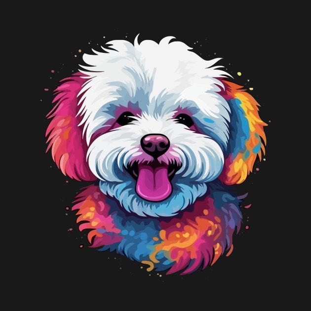 Bichon Frise Smiling by JH Mart