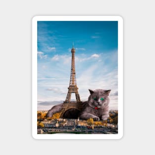 Eiffel Cat Magnet