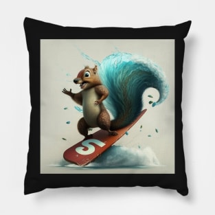 Letter S for the Surf Squirrel from AdventuresOfSela Pillow