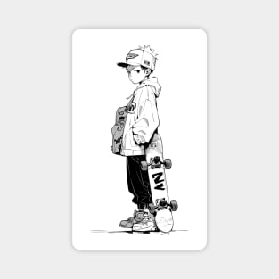 Skater Manga Anime Boy Magnet