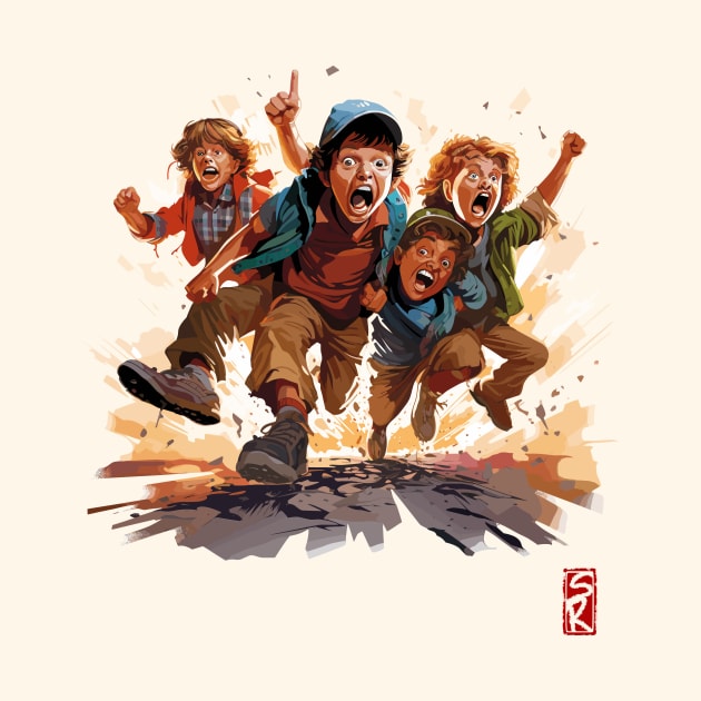 Cartoon of the goonies by siriusreno