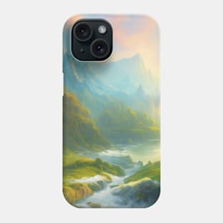 River leading to wizard's castle - DND Design Phone Case