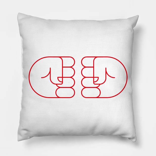 Fist Pump Pillow by Chairboy