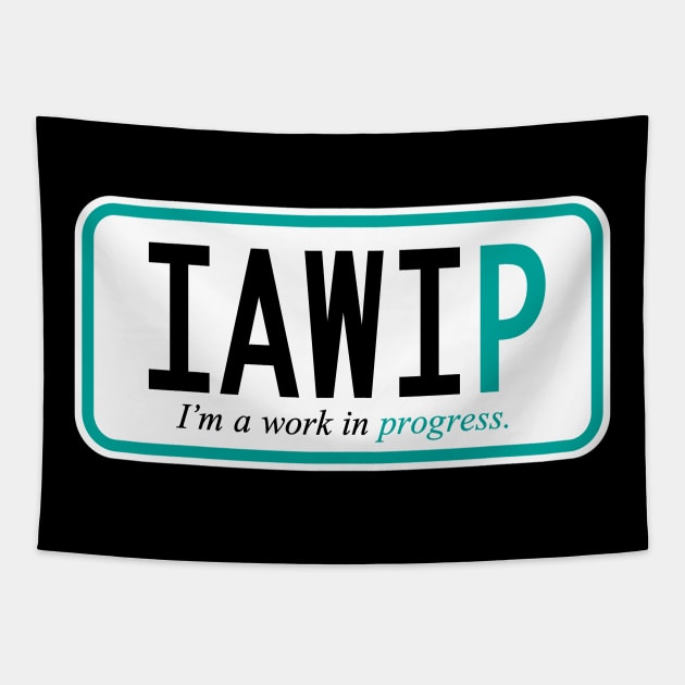 I'm a work in progress Tapestry by west13thstreet