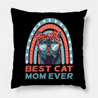 Best Cat Mom Ever Pillow