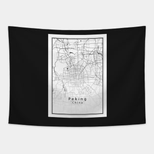 Beijing City Poster Tapestry