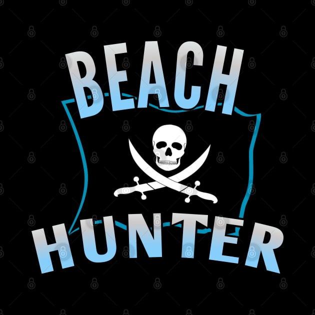 Metal detecting pirate beach Hunter by Coreoceanart